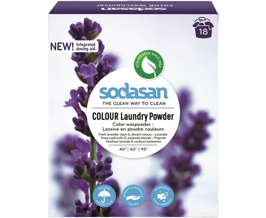 Стиральный порошок Sodasan Compact для цветных и черных вещей со смягчителем 1 кг (4019886050708), изображение 2 Стиральный порошок Sodasan Compact для цветных и черных вещей со смягчителем 1 кг (4019886050708), изображение 2