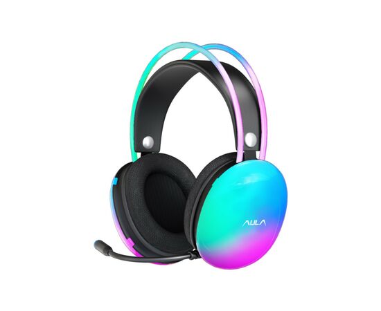 Наушники Aula S505 RGB Transparent Gaming Headset Black (6948391235479)