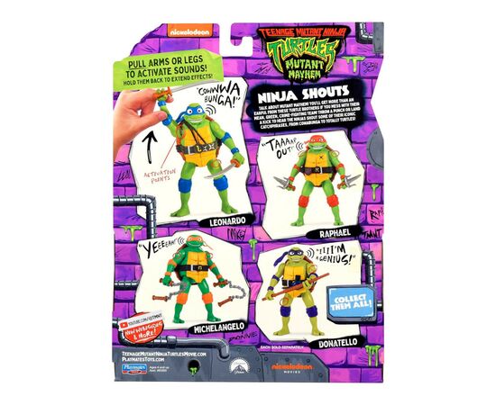 Фигурка TMNT Мovie III – Микеланджело (звук) (83353), изображение 7 Фигурка TMNT Мovie III – Микеланджело (звук) (83353), изображение 7