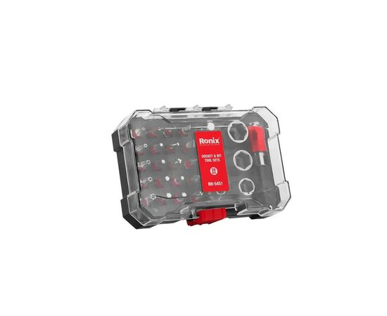 Набор инструментов Ronix головок и бит, 28 шт. (RH-5451), изображение 2 Набор инструментов Ronix головок и бит, 28 шт. (RH-5451), изображение 2