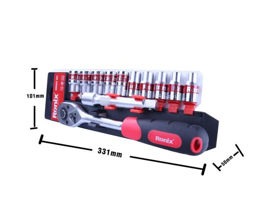 Набор инструментов Ronix 1/2", 12 шт. (RH-2643), изображение 6 Набор инструментов Ronix 1/2", 12 шт. (RH-2643), изображение 6