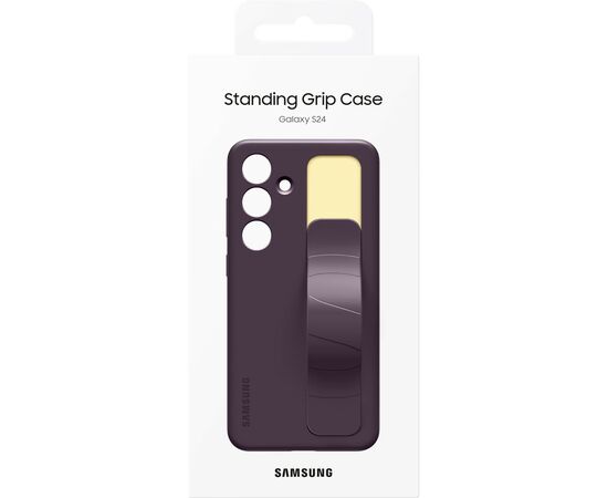 Чехол для мобильного телефона Samsung Galaxy S24 (S921) Standing Grip Case Dark Violet (EF-GS921CEEGWW), изображение 6 Чехол для мобильного телефона Samsung Galaxy S24 (S921) Standing Grip Case Dark Violet (EF-GS921CEEGWW), изображение 6