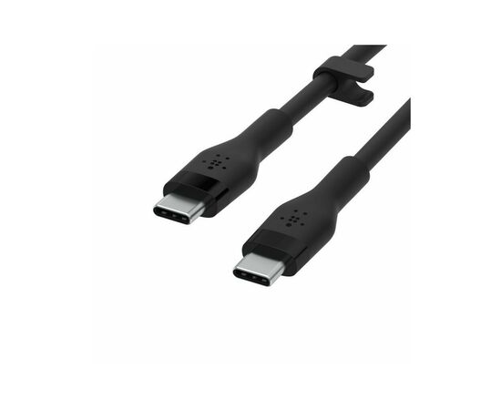 Дата кабель USB-C to USB-C 3.0m 60W Black Belkin (CAB009BT3MBK), изображение 4 Дата кабель USB-C to USB-C 3.0m 60W Black Belkin (CAB009BT3MBK), изображение 4