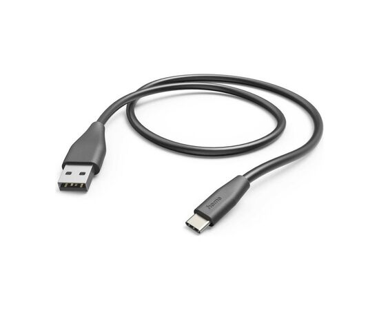 Дата кабель USB 2.0 AM to Type-C 1.5m Black Hama (00201595)