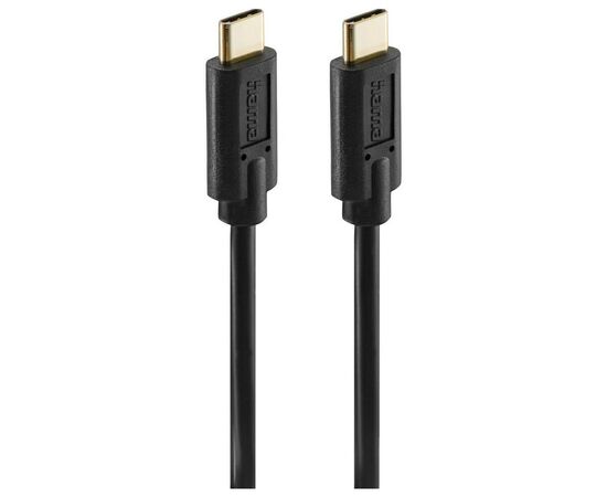 Дата кабель USB-C to USB-C 1.5m Black Hama (00086409), изображение 2 Дата кабель USB-C to USB-C 1.5m Black Hama (00086409), изображение 2