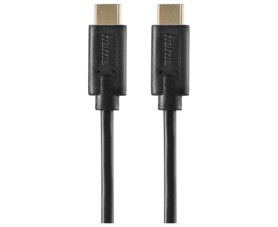 Дата кабель USB-C to USB-C 1.5m Black Hama (00086409)