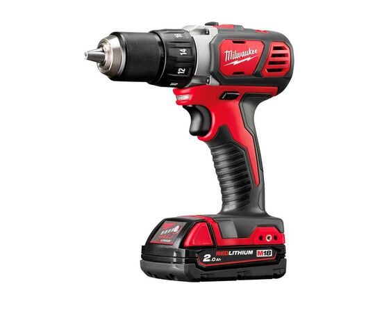 Шуруповерт Milwaukee M18 BDD-202С, 50Нм, 2x2Ah, кейс (4933443555), зображення 2 Шуруповерт Milwaukee M18 BDD-202С, 50Нм, 2x2Ah, кейс (4933443555), зображення 2
