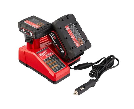 Зарядное устройство для аккумуляторов инструмента Milwaukee M12-18 AC 12В, автомобильный (4932459205), изображение 3 Зарядное устройство для аккумуляторов инструмента Milwaukee M12-18 AC 12В, автомобильный (4932459205), изображение 3