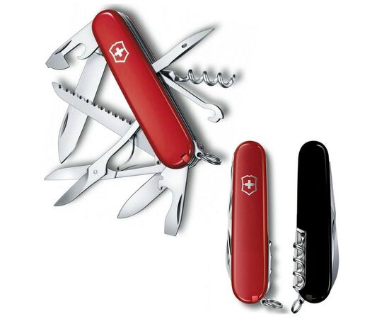 Нож Victorinox Huntsman Ukraine 91 мм Червоно-чорний (1.3713.1.3)