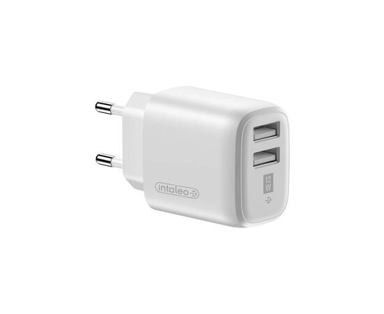 Зарядное устройство Intaleo 12W Fast Charge 2USB 2.4A white (1283126578281)