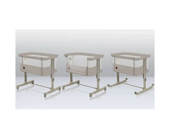 Кроватка Lionelo приставная Aurora Beige Sand (LO-AURORA BEIGE SAND), изображение 5