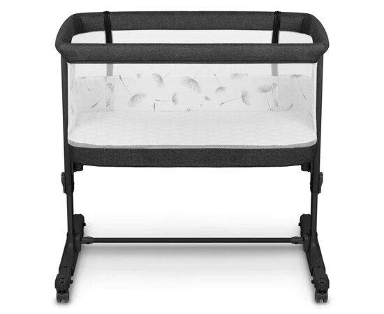 Кроватка Lionelo приставная Aurora Grey Graphit (LO-AURORA GREY GRAPHITE), изображение 2 Кроватка Lionelo приставная Aurora Grey Graphit (LO-AURORA GREY GRAPHITE), изображение 2