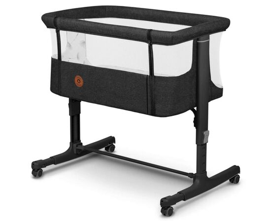Кроватка Lionelo приставная Aurora Grey Graphit (LO-AURORA GREY GRAPHITE), изображение 3 Кроватка Lionelo приставная Aurora Grey Graphit (LO-AURORA GREY GRAPHITE), изображение 3