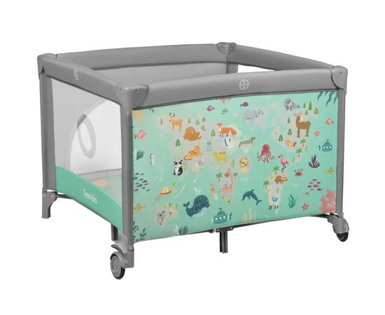 Дитячий манеж Lionelo Mille Grey Green (LO-MILLE GREY GREEN)