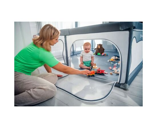 Детский манеж Lionelo Willow XL Grey Concrete (LO-WILLOW XL GREY CONCRETE), изображение 9 Детский манеж Lionelo Willow XL Grey Concrete (LO-WILLOW XL GREY CONCRETE), изображение 9