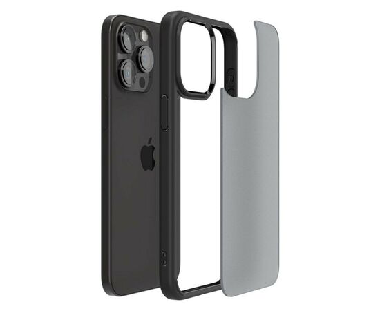 Чехол для мобильного телефона Spigen iPhone 15 Pro Max Ultra Hybrid Frost Black (ACS06568), изображение 5 Чехол для мобильного телефона Spigen iPhone 15 Pro Max Ultra Hybrid Frost Black (ACS06568), изображение 5
