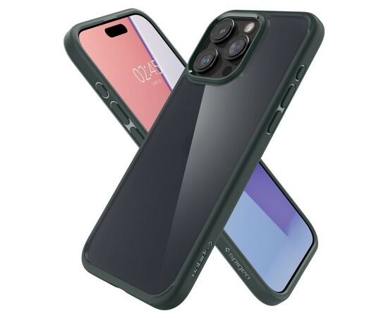 Чехол для мобильного телефона Spigen iPhone 15 Pro Max Ultra Hybrid Frost Green (ACS06569), изображение 4 Чехол для мобильного телефона Spigen iPhone 15 Pro Max Ultra Hybrid Frost Green (ACS06569), изображение 4