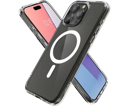 Чехол для мобильного телефона Spigen iPhone 15 Pro Ultra Hybrid MagFit Frost Clear (ACS06719), изображение 3 Чехол для мобильного телефона Spigen iPhone 15 Pro Ultra Hybrid MagFit Frost Clear (ACS06719), изображение 3