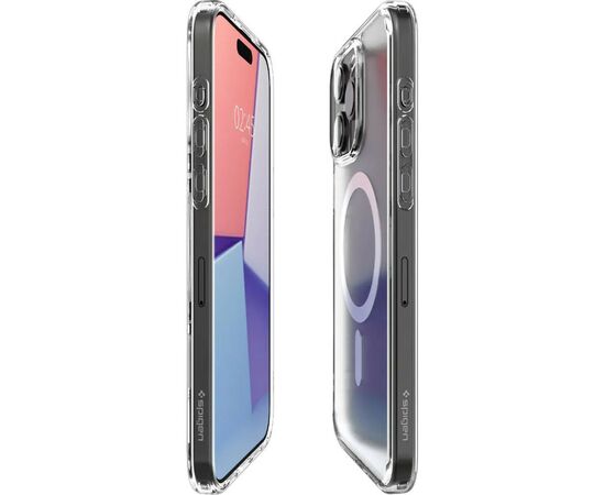 Чехол для мобильного телефона Spigen iPhone 15 Pro Ultra Hybrid MagFit Frost Clear (ACS06719), изображение 4 Чехол для мобильного телефона Spigen iPhone 15 Pro Ultra Hybrid MagFit Frost Clear (ACS06719), изображение 4