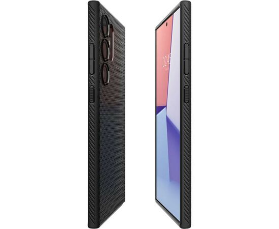Чехол для мобильного телефона Spigen Samsung Galaxy S24 Ultra Liquid Air Matte Black (ACS07287), изображение 7 Чехол для мобильного телефона Spigen Samsung Galaxy S24 Ultra Liquid Air Matte Black (ACS07287), изображение 7