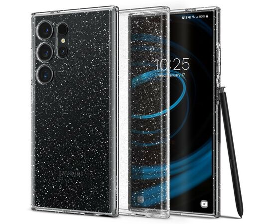 Чехол для мобильного телефона Spigen Samsung Galaxy S24 Ultra Liquid Crystal Glitter Crystal Quartz (ACS07285), изображение 9 Чехол для мобильного телефона Spigen Samsung Galaxy S24 Ultra Liquid Crystal Glitter Crystal Quartz (ACS07285), изображение 9