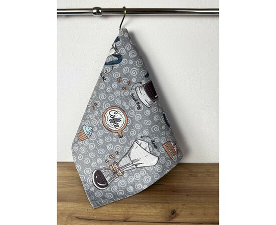 Полотенце Прованс вафельное Кофе серый 45х60 см (4823093452473), изображение 2 Полотенце Прованс вафельное Кофе серый 45х60 см (4823093452473), изображение 2