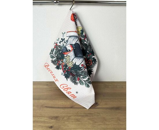 Полотенце Прованс вафельное Птичка 45х60 см (4823093452503), изображение 2