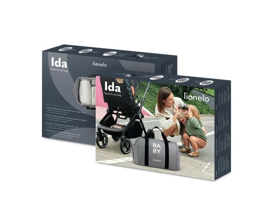 Сумка для мамы Lionelo Ida BLACK ONYX (LO-IDA BLACK ONYX), изображение 7 Сумка для мамы Lionelo Ida BLACK ONYX (LO-IDA BLACK ONYX), изображение 7