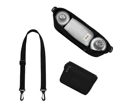Сумка для мамы Lionelo Little Cube Black Carbon (LO-LITTLE CUBE BLACK CARBON), изображение 3 Сумка для мамы Lionelo Little Cube Black Carbon (LO-LITTLE CUBE BLACK CARBON), изображение 3