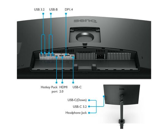 Монитор BenQ PD3205UA, изображение 10 Монитор BenQ PD3205UA, изображение 10