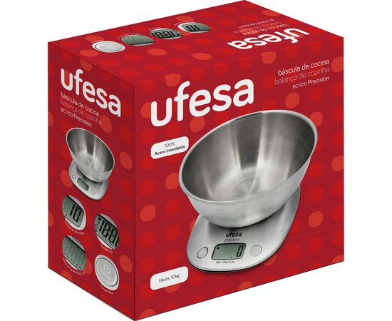 Весы кухонные Ufesa BC1700 precision (73104796), изображение 4 Весы кухонные Ufesa BC1700 precision (73104796), изображение 4
