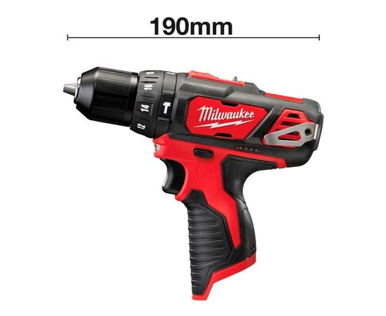 Шуруповерт Milwaukee M12 BPD-0, 30Нм (без АКБ та ЗП) (4933441950), зображення 3 Шуруповерт Milwaukee M12 BPD-0, 30Нм (без АКБ та ЗП) (4933441950), зображення 3