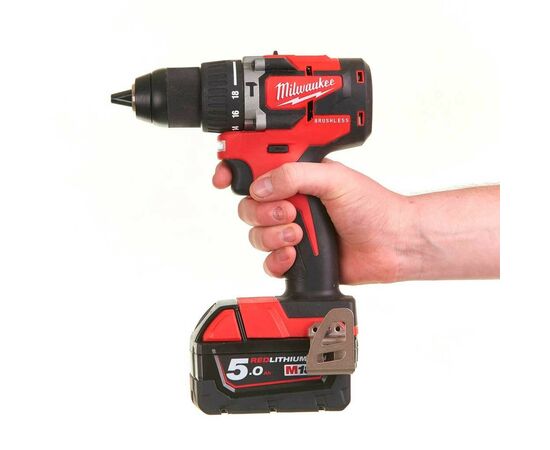 Шуруповерт Milwaukee M18 CBLPD-0, 60Нм (без АКБ та ЗП) (4933464319), зображення 9 Шуруповерт Milwaukee M18 CBLPD-0, 60Нм (без АКБ та ЗП) (4933464319), зображення 9