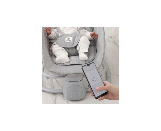 Кресло-качалка Mastela Укачивающий центр-шезлонг 4 в 1 light gray (Mastela 8113), изображение 7 Кресло-качалка Mastela Укачивающий центр-шезлонг 4 в 1 light gray (Mastela 8113), изображение 7