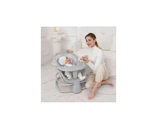 Кресло-качалка Mastela Укачивающий центр-шезлонг 4 в 1 light gray (Mastela 8113), изображение 8 Кресло-качалка Mastela Укачивающий центр-шезлонг 4 в 1 light gray (Mastela 8113), изображение 8