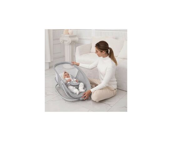 Кресло-качалка Mastela Укачивающий центр-шезлонг 4 в 1 light gray (Mastela 8113), изображение 9 Кресло-качалка Mastela Укачивающий центр-шезлонг 4 в 1 light gray (Mastela 8113), изображение 9