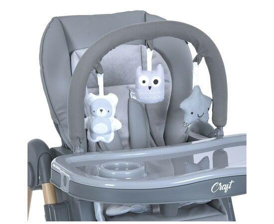 Стульчик для кормления El Camino ME 1115-W CRAFT gray (ME 1115-W gray), изображение 7 Стульчик для кормления El Camino ME 1115-W CRAFT gray (ME 1115-W gray), изображение 7