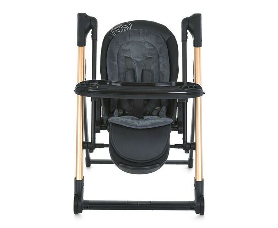 Стульчик для кормления El Camino ME 1102 DEBUT posh black (ME 1102 posh black), изображение 2 Стульчик для кормления El Camino ME 1102 DEBUT posh black (ME 1102 posh black), изображение 2