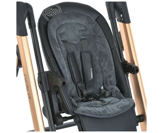 Стульчик для кормления El Camino ME 1102 DEBUT posh black (ME 1102 posh black), изображение 7 Стульчик для кормления El Camino ME 1102 DEBUT posh black (ME 1102 posh black), изображение 7