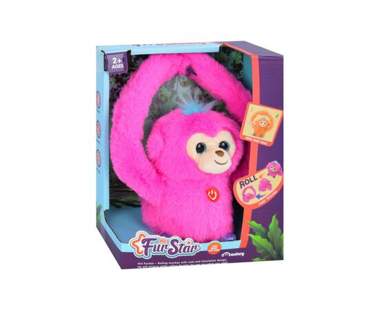 Интерактивная игрушка Bambi Обезьяна Розовая (MP 2304 pink), изображение 3