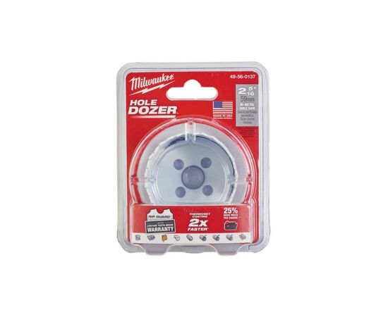 Коронка Milwaukee Bi-Metal HoleDozer 59мм (49560137), изображение 2 Коронка Milwaukee Bi-Metal HoleDozer 59мм (49560137), изображение 2