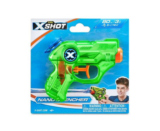 Игрушечное оружие Zuru X-Shot Warfare Водный бластер Nano Drencher (5643R), изображение 3 Игрушечное оружие Zuru X-Shot Warfare Водный бластер Nano Drencher (5643R), изображение 3