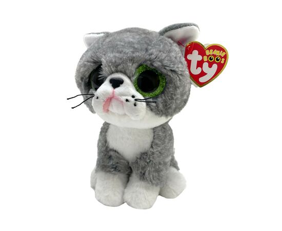 М'яка іграшка Ty Beanie Boos Cірий котик FERGUS (36581)