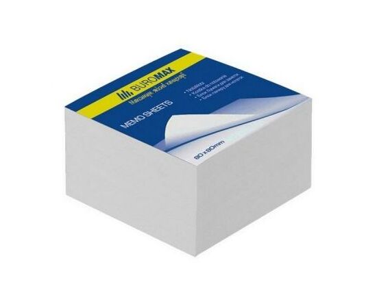 Бумага для заметок Buromax White 80х80х30мм, glued (BM.2200)