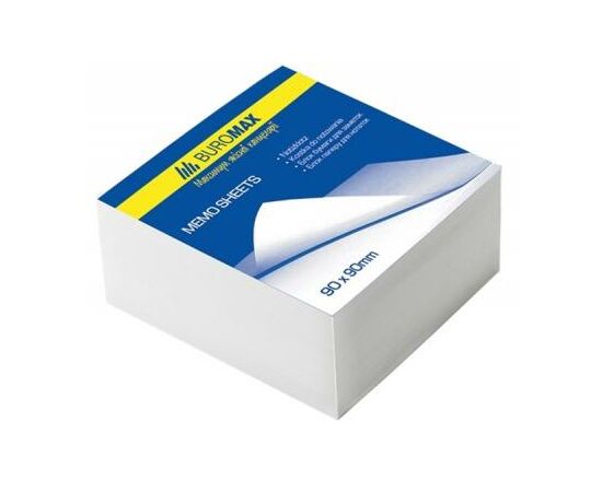 Папір для нотаток Buromax White 80х80х30мм., unglued (BM.2201)