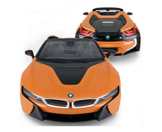 Радиоуправляемая игрушка Rastar BMW i8 Roadster 114 (95560 orange), изображение 2 Радиоуправляемая игрушка Rastar BMW i8 Roadster 114 (95560 orange), изображение 2