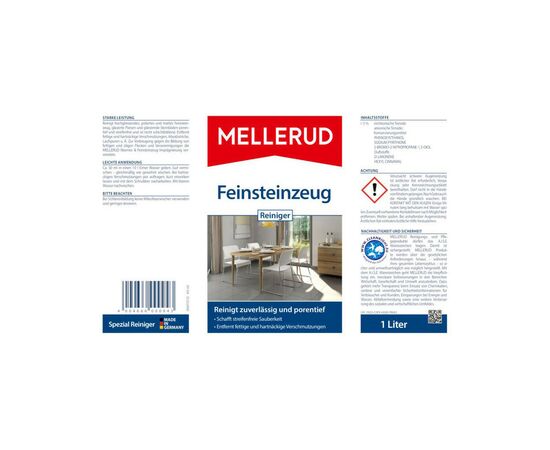 Средство для мытья пола Mellerud Для очистки керамогранита и керамической плитки 1 л (4004666000943), изображение 3 Средство для мытья пола Mellerud Для очистки керамогранита и керамической плитки 1 л (4004666000943), изображение 3