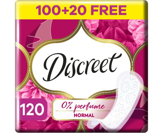 Ежедневные прокладки Discreet Normal Без запаха 120 шт. (8700216234269)