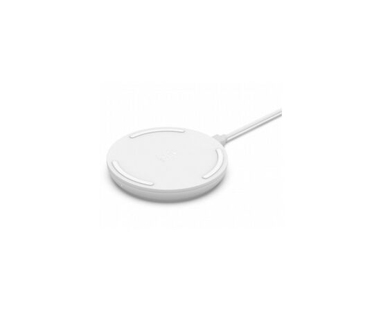 Зарядное устройство Belkin Pad Wireless Charging Qi, 10W, no PSU, white (WIA001BTWH), изображение 2 Зарядное устройство Belkin Pad Wireless Charging Qi, 10W, no PSU, white (WIA001BTWH), изображение 2