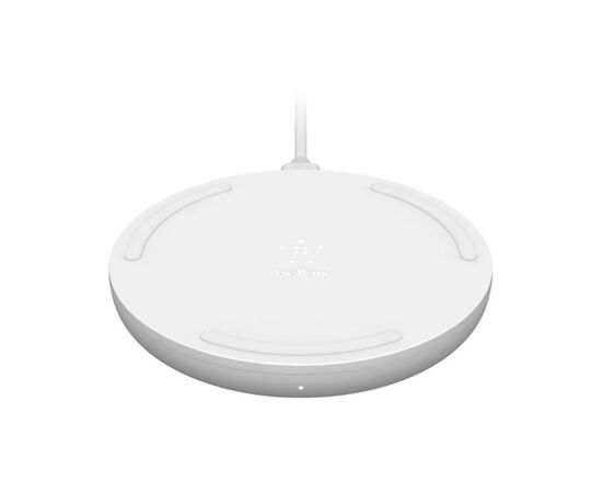 Зарядное устройство Belkin Pad Wireless Charging Qi, 15W, white (WIA002VFWH), изображение 2 Зарядное устройство Belkin Pad Wireless Charging Qi, 15W, white (WIA002VFWH), изображение 2